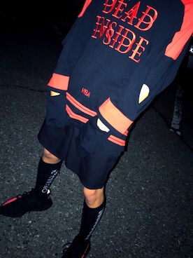 「HBA（フードバイエアー）のアイテム」を使った、ゆーさん（メンズ・170cm）の秋コーディネート