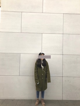 「URBAN RESEARCH（アーバンリサーチ）のアイテム（ダッフルコート）」を使った、-Squit蟹黄堡さん（レディース・160cm）の冬コーディネート