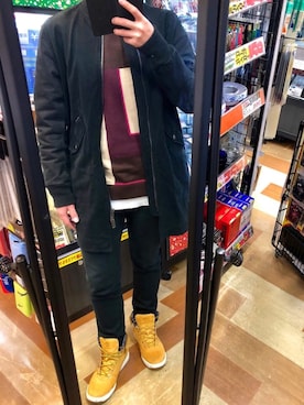 「レイヤードstyle」｜「アイテム（ダウンジャケット/コート）」を使った、T.Kさん（メンズ・171cm）の秋コーディネート