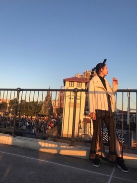 「krm（クルミ）のアイテム」を使った、yukaさん（レディース・168cm）の秋コーディネート