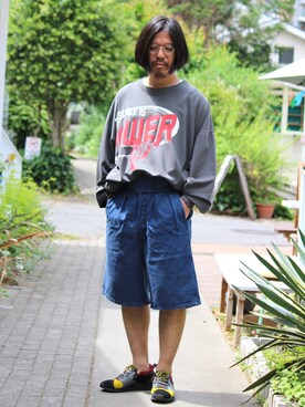 「C.E.L.STORE（セルストア）のアイテム」を使った、MATSUMOTOHIKOさん（メンズ・173cm）の春コーディネート