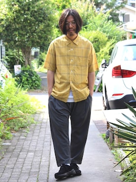 「FILA」｜MATSUMOTOHIKOさん（メンズ・173cm）の夏コーディネート