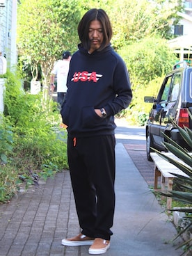 「made in standard （メイドインスタンダード）のアイテム」を使った、MATSUMOTOHIKOさん（メンズ・173cm）の秋コーディネート