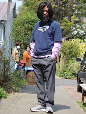 「C.E.L.STORE（セルストア）のアイテム（シューズ）」を使った、MATSUMOTOHIKOさん（メンズ・173cm）の春コーディネート