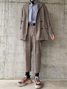 Yutaro さん（メンズ・183cm）の冬コーディネート