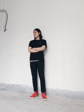 「G2000 （ジートゥサウザンド）のアイテム（パンツ）」を使った、CHAPCHIMSIさん（メンズ・178cm）の夏コーディネート