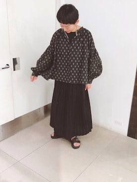 「BEAMS（ビームス）のアイテム（ピアス（両耳用））」を使った、はせきよさん（レディース・160cm）の夏コーディネート