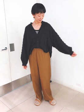 「PLUIE（プリュイ）のアイテム（ネックレス）」を使った、はせきよさん（レディース・160cm）の秋コーディネート