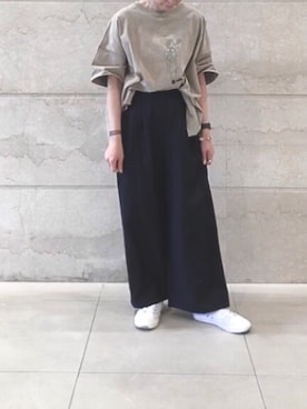 「ARMEN（アーメン）のアイテム」を使った、はせきよさん（レディース・160cm）の春コーディネート