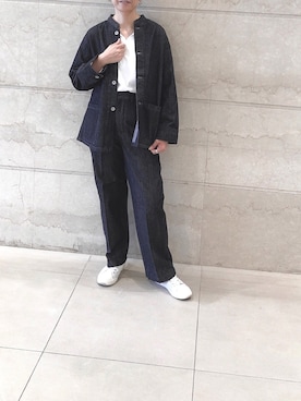 「ARMEN（アーメン）のアイテム」を使った、はせきよさん（レディース・160cm）の春コーディネート