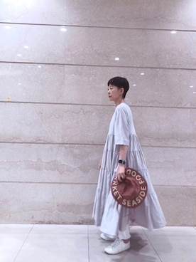 「ARMEN（アーメン）のアイテム」を使った、はせきよさん（レディース・160cm）の夏コーディネート