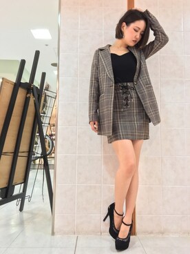 「スピンドル」｜「アイテム（ジャケット/アウター）」を使った、Kaoriさん（レディース・156cm）の夏コーディネート