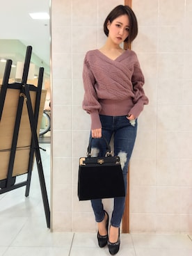 Kaoriさん（レディース・156cm）の冬コーディネート