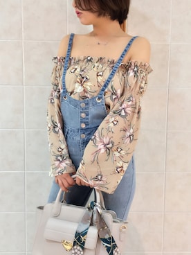「LIPSERVICE（リップサービス）のアイテム（オールインワン・サロペット）」を使った、Kaoriさん（レディース・156cm）の冬コーディネート