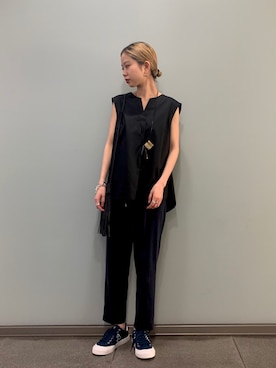「CATHS （キャッツ）のアイテム（アクセサリー）」を使った、光紗さん（レディース・157cm）の春コーディネート