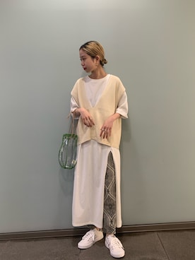 「JAMIRAY（ジャミレイ）のアイテム」を使った、光紗さん（レディース・157cm）の春コーディネート