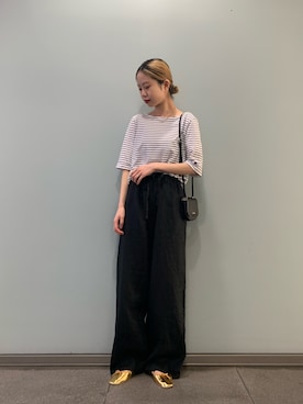 「URBAN RESEARCH（アーバンリサーチ）のアイテム（バレエシューズ）」を使った、光紗さん（レディース・157cm）の春コーディネート
