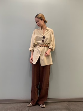 「URBAN RESEARCH（アーバンリサーチ）のアイテム（ベルト）」を使った、光紗さん（レディース・157cm）の春コーディネート