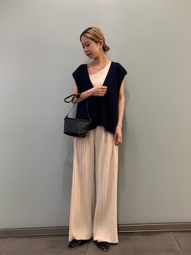 「URBAN RESEARCH（アーバンリサーチ）のアイテム（バレエシューズ）」を使った、光紗さん（レディース・157cm）の春コーディネート