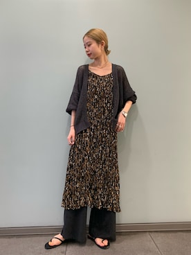 「ラフスタイル」｜「アイテム（その他アウター）」を使った、光紗さん（レディース・157cm）の夏コーディネート