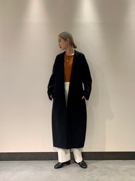 「URBAN RESEARCH（アーバンリサーチ）のアイテム（チェスターコート）」を使った、光紗さん（レディース・157cm）の冬コーディネート