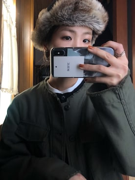 「halo commodity（ハロ　コモディティー）のアイテム」を使った、m.さん（レディース・157cm）の冬コーディネート