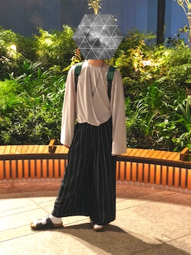 「だぼだぼ」｜「アイテム（アクセサリー）」を使った、田邊真弥さん（メンズ・169cm）の春コーディネート