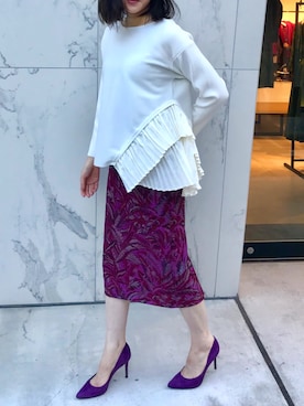 「FABIO RUSCONI（ファビオルスコーニ）のアイテム」を使った、ELENDEEKさん（レディース・163cm）の秋コーディネート