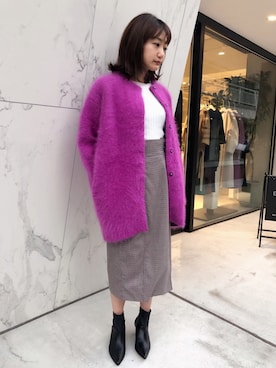 「tibi（ティビ）のアイテム」を使った、ELENDEEKさん（レディース・155cm）の秋コーディネート