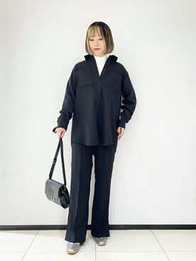 「PAGEBOY（ページボーイ）のハクミニショルダーBAG（ショルダーバッグ）」を使った、juraさん（レディース・158cm）の冬コーディネート