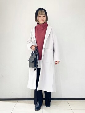 「PAGEBOY」｜「アイテム（ダウンジャケット/コート）」を使った、juraさん（レディース・158cm）の冬コーディネート