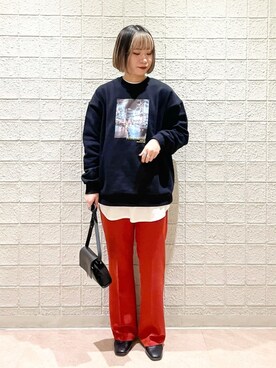 「PAGEBOY（ページボーイ）のハクミニショルダーBAG（ショルダーバッグ）」を使った、juraさん（レディース・158cm）の冬コーディネート
