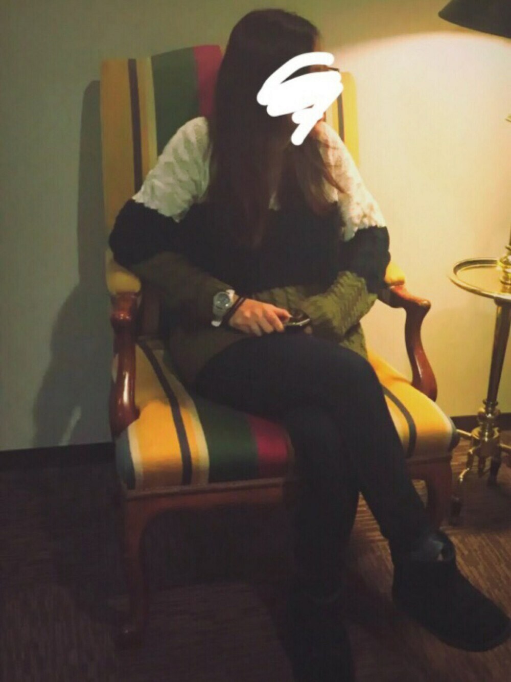 「Japonism、嵐、小樽ビール、サッポロビール、冬コーデ、アウターONアウター、ムートンブーツ、札幌ドーム、05010125」｜「CECIL McBEEのアイテム（ニット/セーター、その他）」を使った、lenさん（レディース・154cm）の秋コーディネートの1枚目の写真