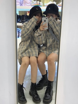 「ohotoro」｜「アイテム（帽子）」を使った、yunaさん（レディース・157cm）の秋コーディネート