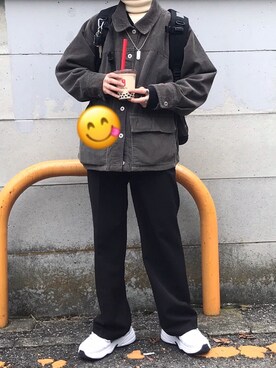 「thisisneverthat（ディスイズネバーザット）のアイテム（その他アウター）」を使った、yunaさん（レディース・156cm）の冬コーディネート