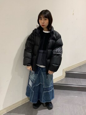 「LMCのアイテム（ジャケット/アウター）」を使った、yunaさん（レディース・156cm）の冬コーディネート