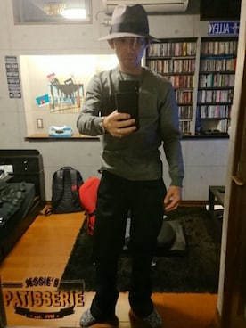 「LARRY SMITH（ラリースミス）のアイテム（リング）」を使った、RA$H-KOOさん（メンズ・174cm）の秋コーディネート