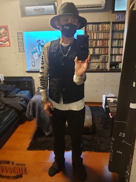 RA$H-KOOさん（メンズ・174cm）の冬コーディネート