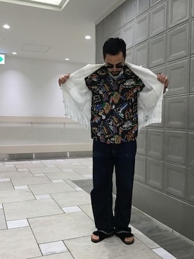 「SUN SURF（サンサーフ）のアイテム」を使った、yoshihikoさん（メンズ・173cm）の夏コーディネート