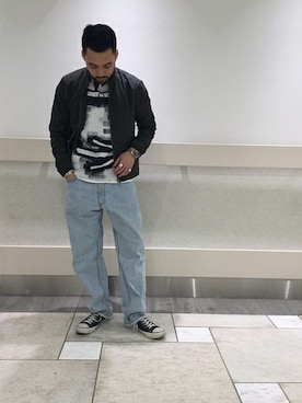 「JOURNAL STANDARD（ジャーナルスタンダード）のアイテム（ブルゾン）」を使った、yoshihikoさん（メンズ・173cm）の夏コーディネート