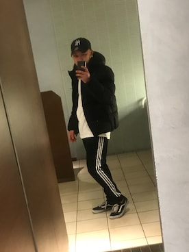 「アイテム（ダウンジャケット/コート）」を使った、SATORUさん（メンズ・168cm・20代）の冬コーディネート