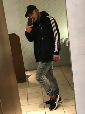 「ZANEROBE（ゼインローブ）のアイテム」を使った、SATORUさん（メンズ・168cm）の冬コーディネート