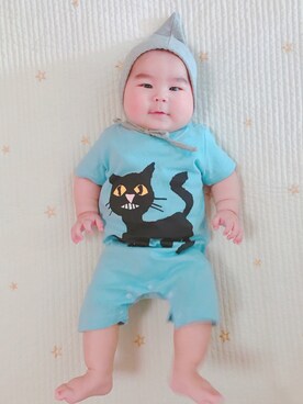 「SPACE（スペース）のアイテム」を使った、ほっぺくんさん（キッズ・70cm）の春コーディネート