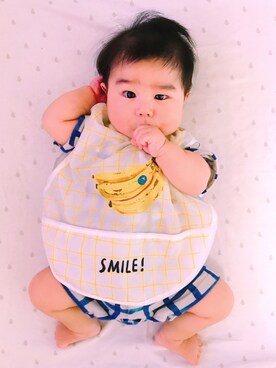 「LaStella（ラステラ）のアイテム」を使った、ほっぺくんさん（キッズ・61cm）の夏コーディネート