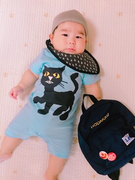 「SPACE（スペース）のアイテム」を使った、ほっぺくんさん（キッズ・61cm）の夏コーディネート