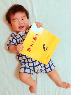 「LaStella（ラステラ）のアイテム」を使った、ほっぺくんさん（キッズ・61cm）の夏コーディネート