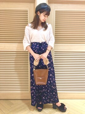 「Another Edition（アナザーエディション）のアイテム（帽子）」を使った、Mikuさん（レディース・161cm）の夏コーディネート