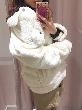 「Heather（ヘザー）のアイテム（その他アウター）」を使った、Mikuさん（レディース・161cm）の冬コーディネート