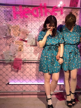 「お揃い」｜「アイテム（オールインワン・サロペット）」を使った、Mikuさん（レディース・161cm）の春コーディネート
