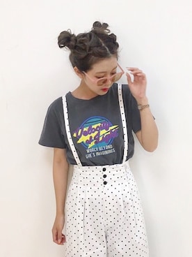 「カラーサングラス」｜Mikuさん（レディース・161cm）の夏コーディネート